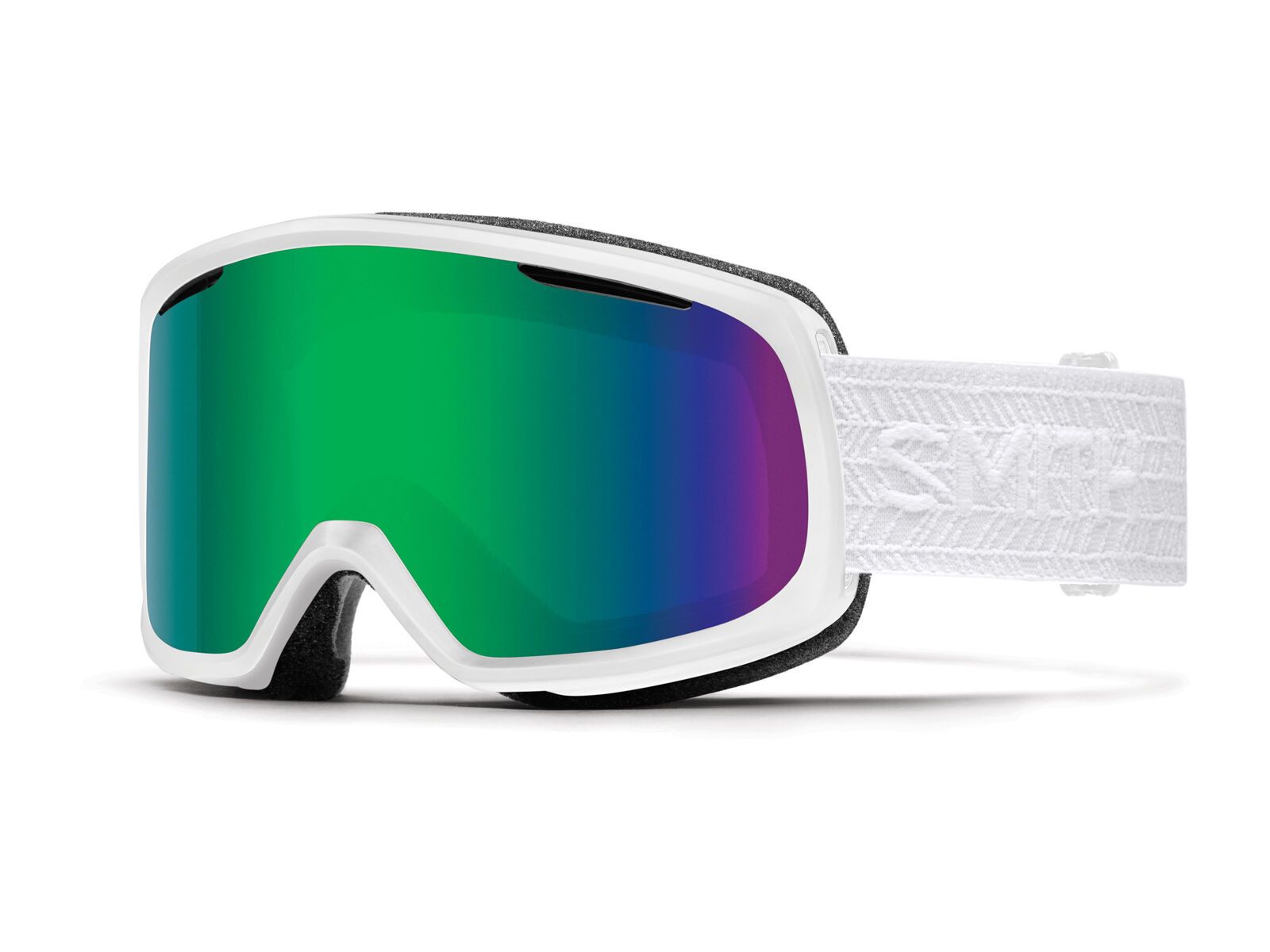 Smith Riot inkl. Wechselscheibe, white eclipse/Lens: green sol-x - Bild 1
