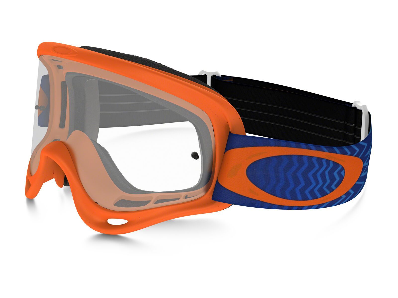 Oakley XS O Frame MX, shockwave orange/blue/Lens: clear - Bild 1