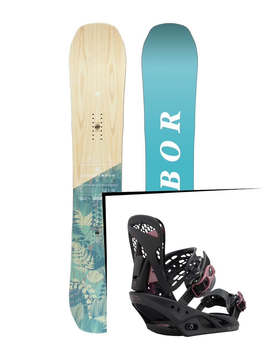 Set: Arbor Swoon Camber 2017 + Burton Escapade (1712754S) - Bild 1