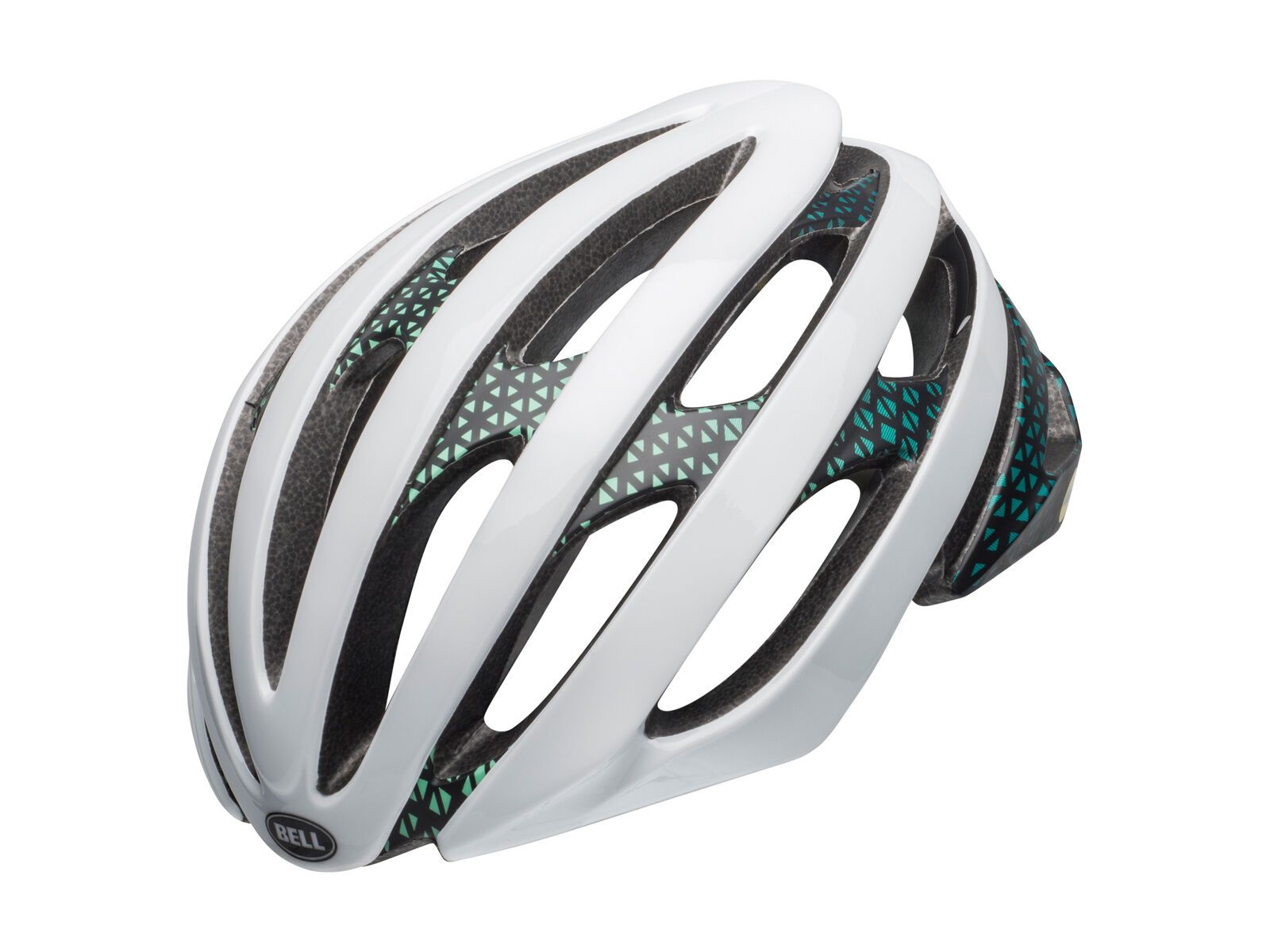Bell Stratus MIPS, matte/gloss white/black/mint - Bild 1