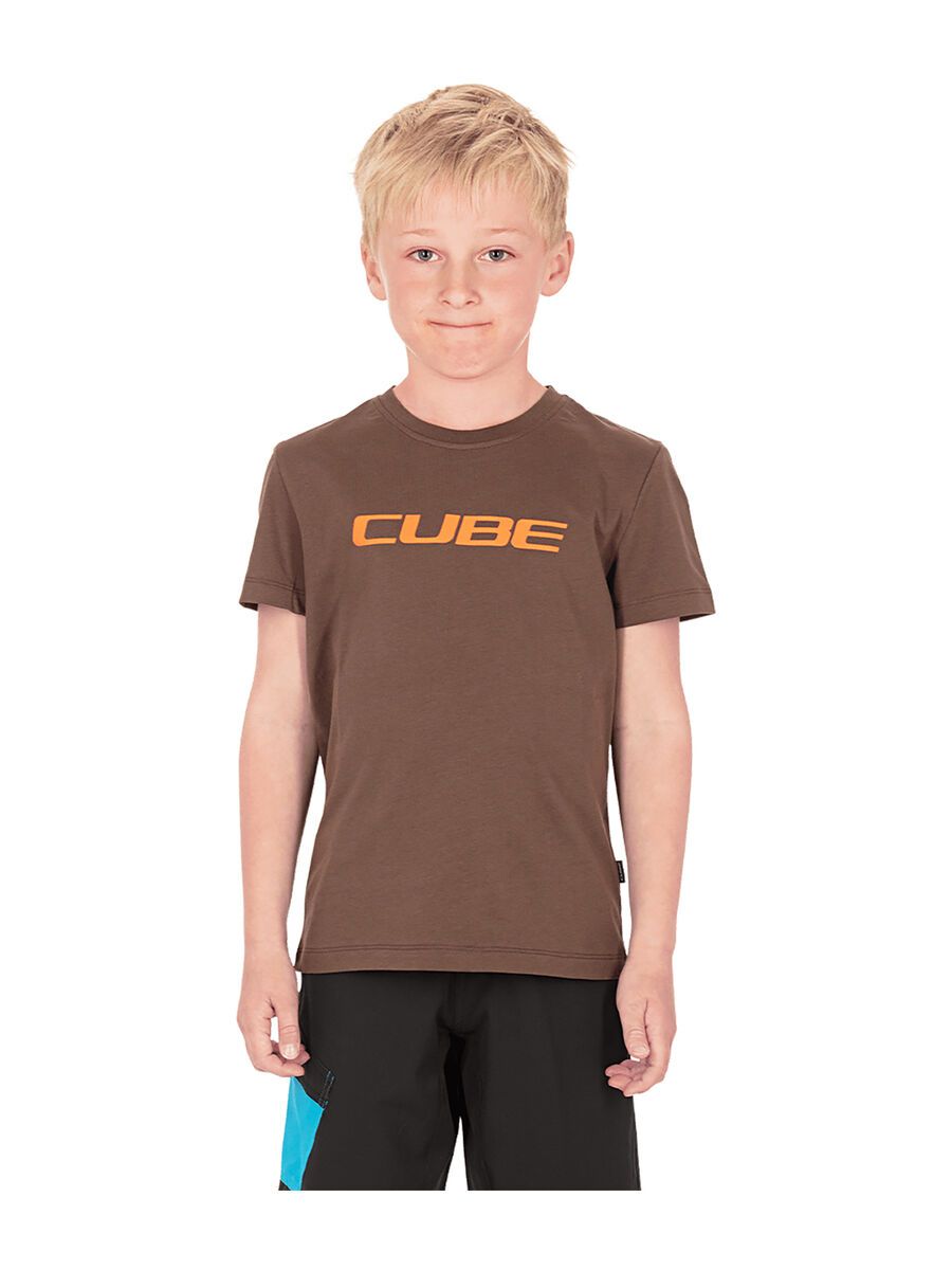 Cube Junior Organic T-Shirt Classic Logo, brown - Bild 2