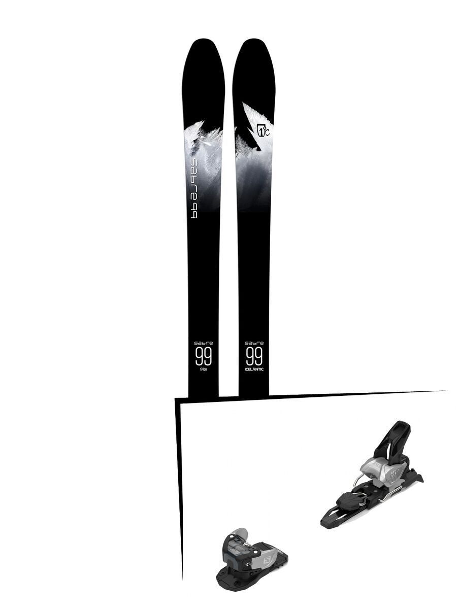 Set: Icelantic Sabre 99 2018 + Salomon Warden MNC 11 silver/black - Bild 1
