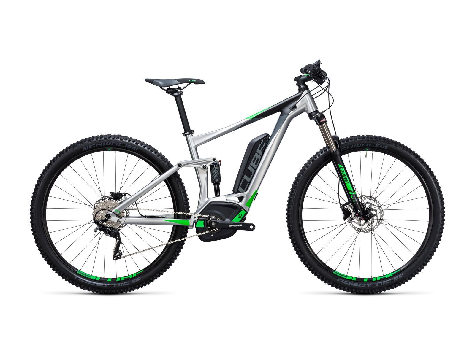 Cube Stereo Hybrid 120 ONE 400 27.5, metal´n´green - Bild 1