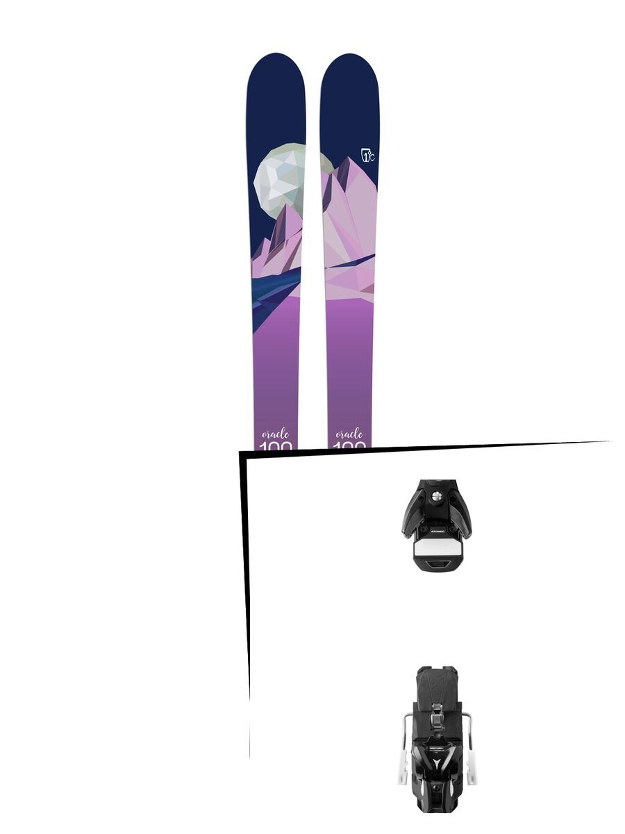 Set: Icelantic Oracle 100 2018 + Atomic STH 13 WTR black/gun metal - Bild 1