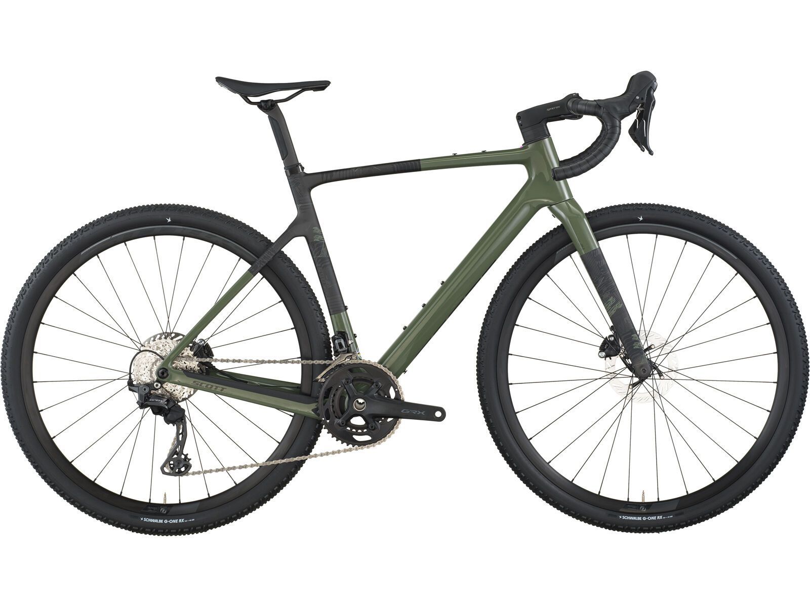 Scott Addict Gravel 40, wenge green - Bild 1