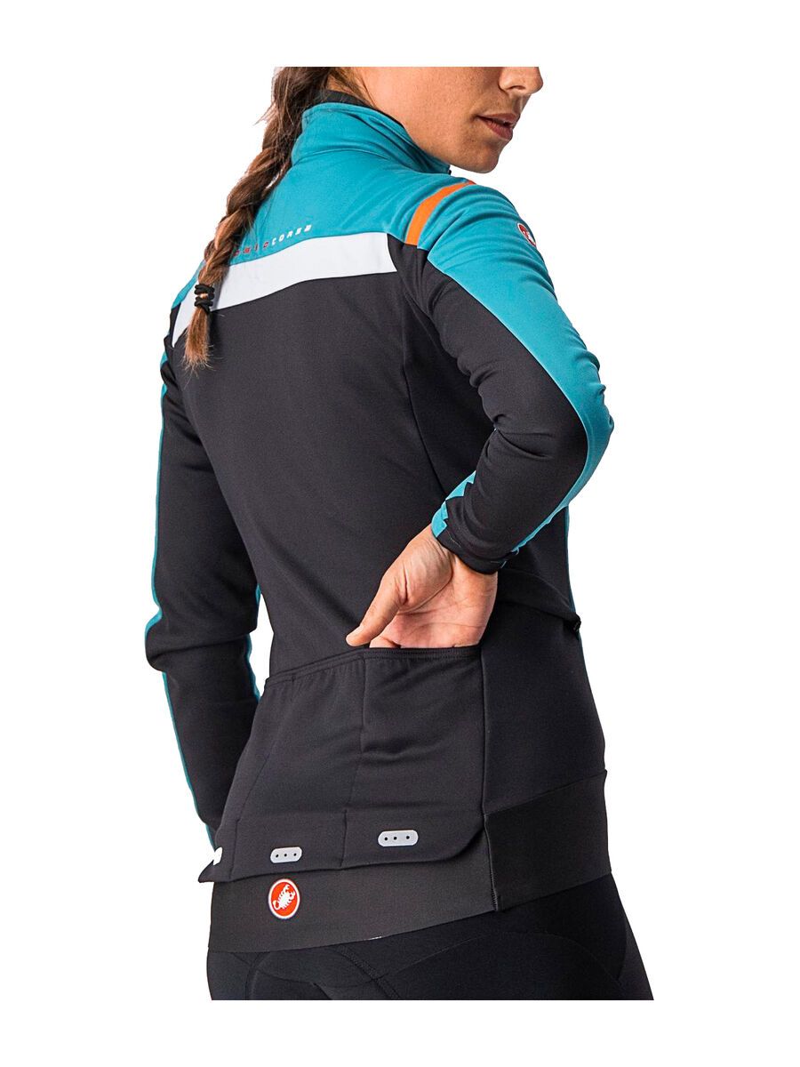 Castelli Alpha RoS 2 W Light Jacket, teal blue/black-fiery red - Bild 3