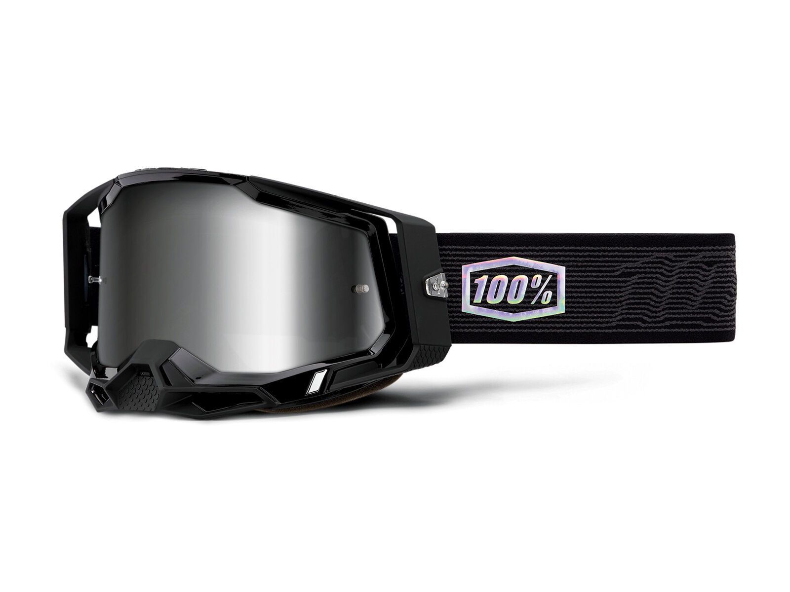 100% Racecraft 2 Goggle - Mirror Silver, topo - Bild 1