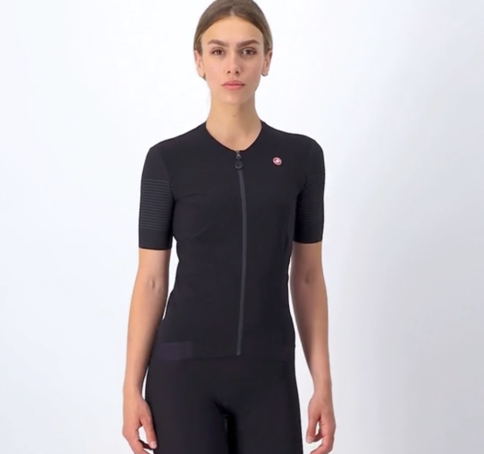 Castelli Premio W Jersey, light black - Video 8