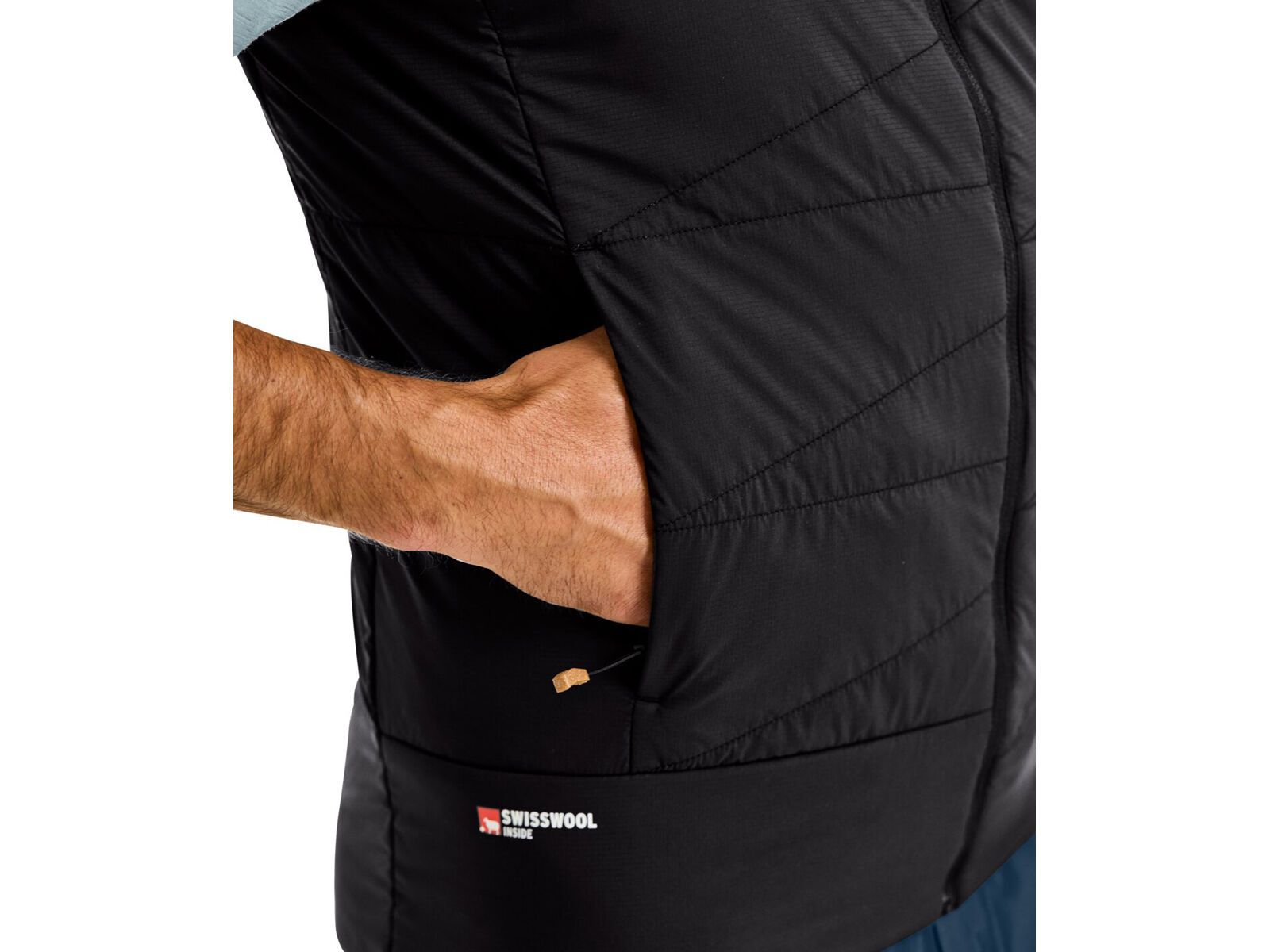 Ortovox Swisswool Piz Duan Vest M, black raven - Bild 6