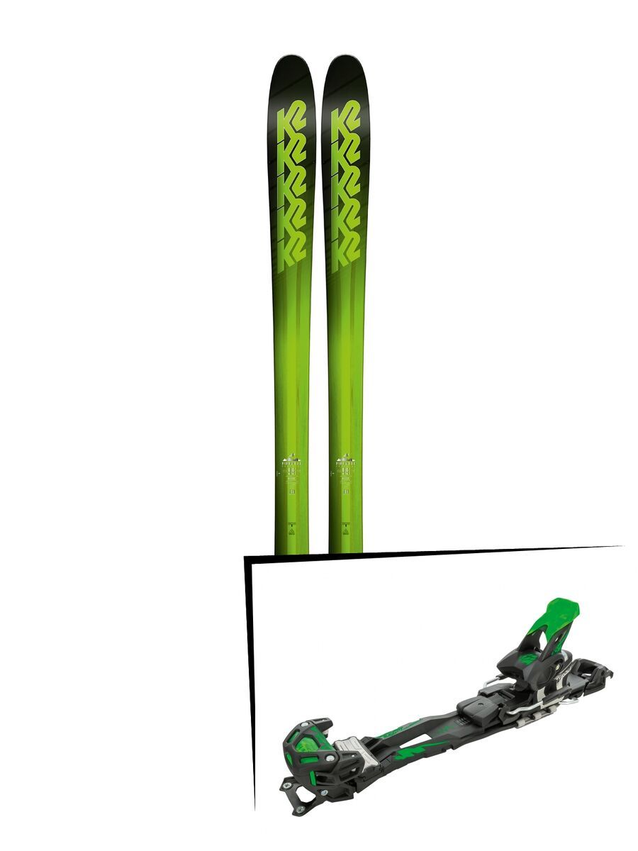 Set: K2 SKI Pinnacle 95 2018 + Tyrolia Adrenalin 16 solid black flash green - Bild 1