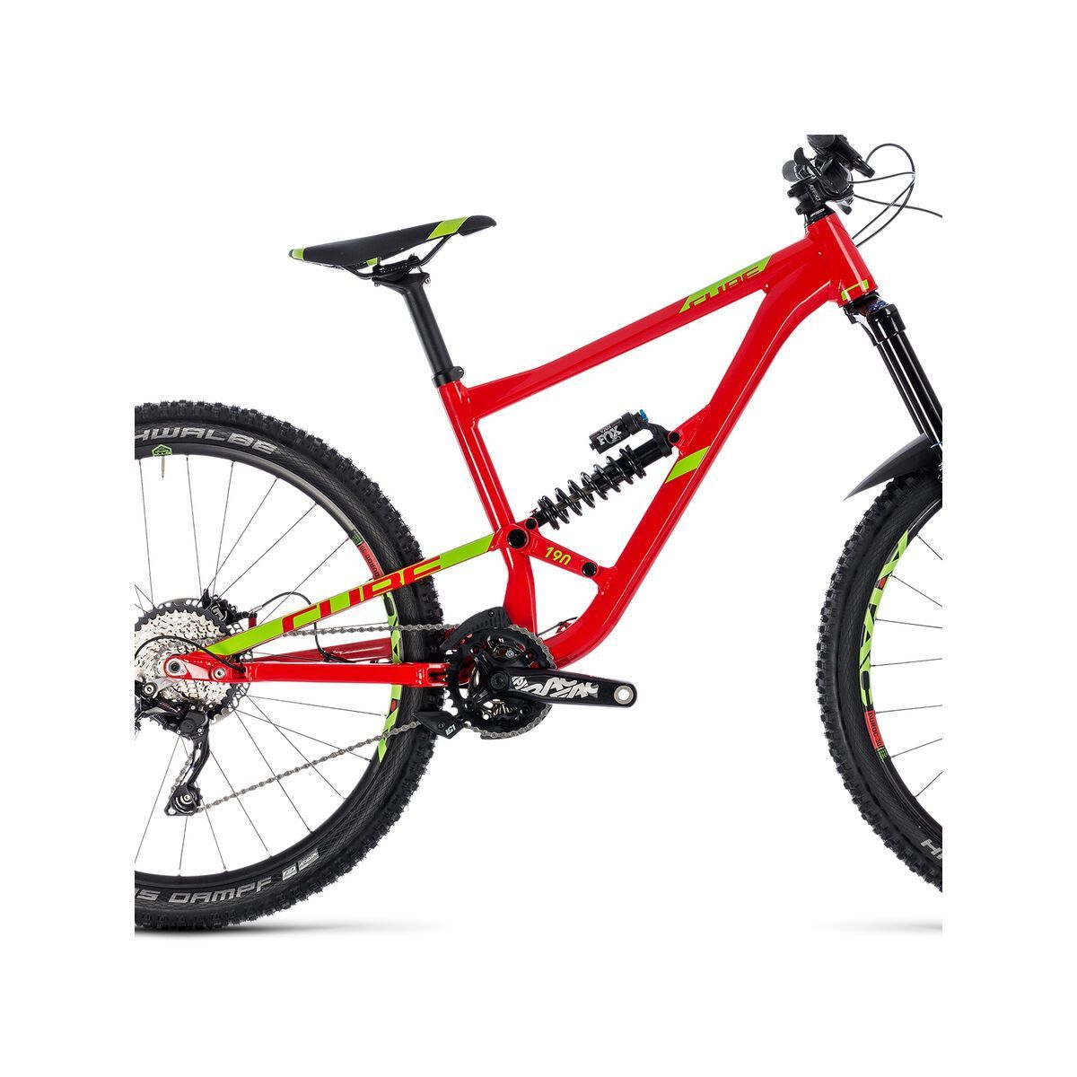 Cube Hanzz 190 Race 27.5, red´n´lime - Bild 4