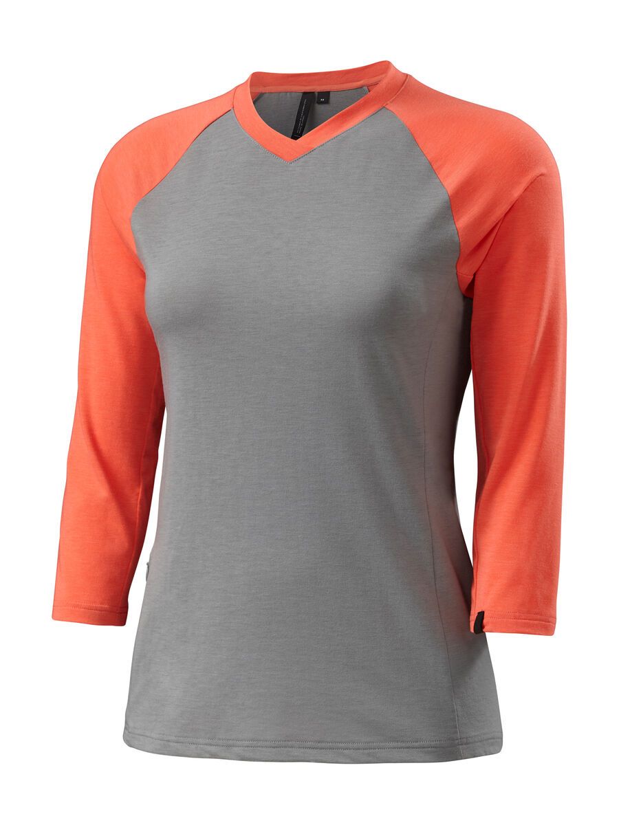 Specialized Women's Andorra Drirelease Merino 3/4 Jersey, light grey/coral heather - Bild 1