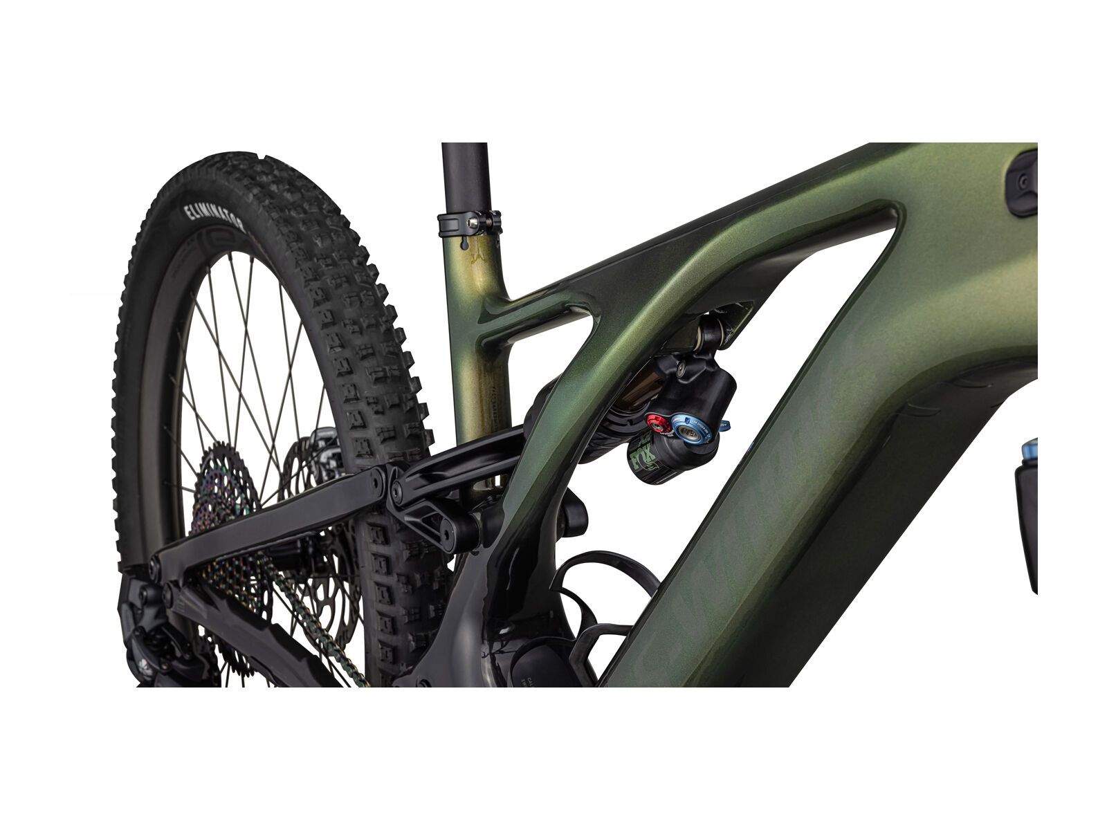 Specialized S-Works Turbo Levo - SRAM XX1 Eagle AXS, gold pearl over carbon carbon - Bild 7