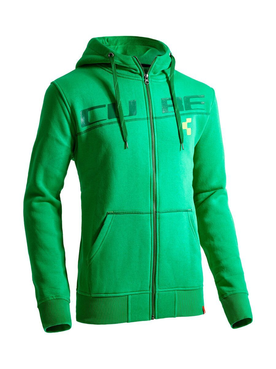 Cube Zip Hoody Diagonal, green - Bild 1
