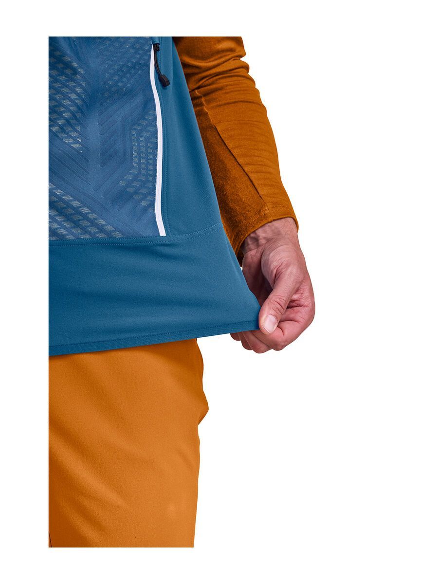 Ortovox Merino Naturtec Light Col Becchei Vest M, mountain blue - Bild 3
