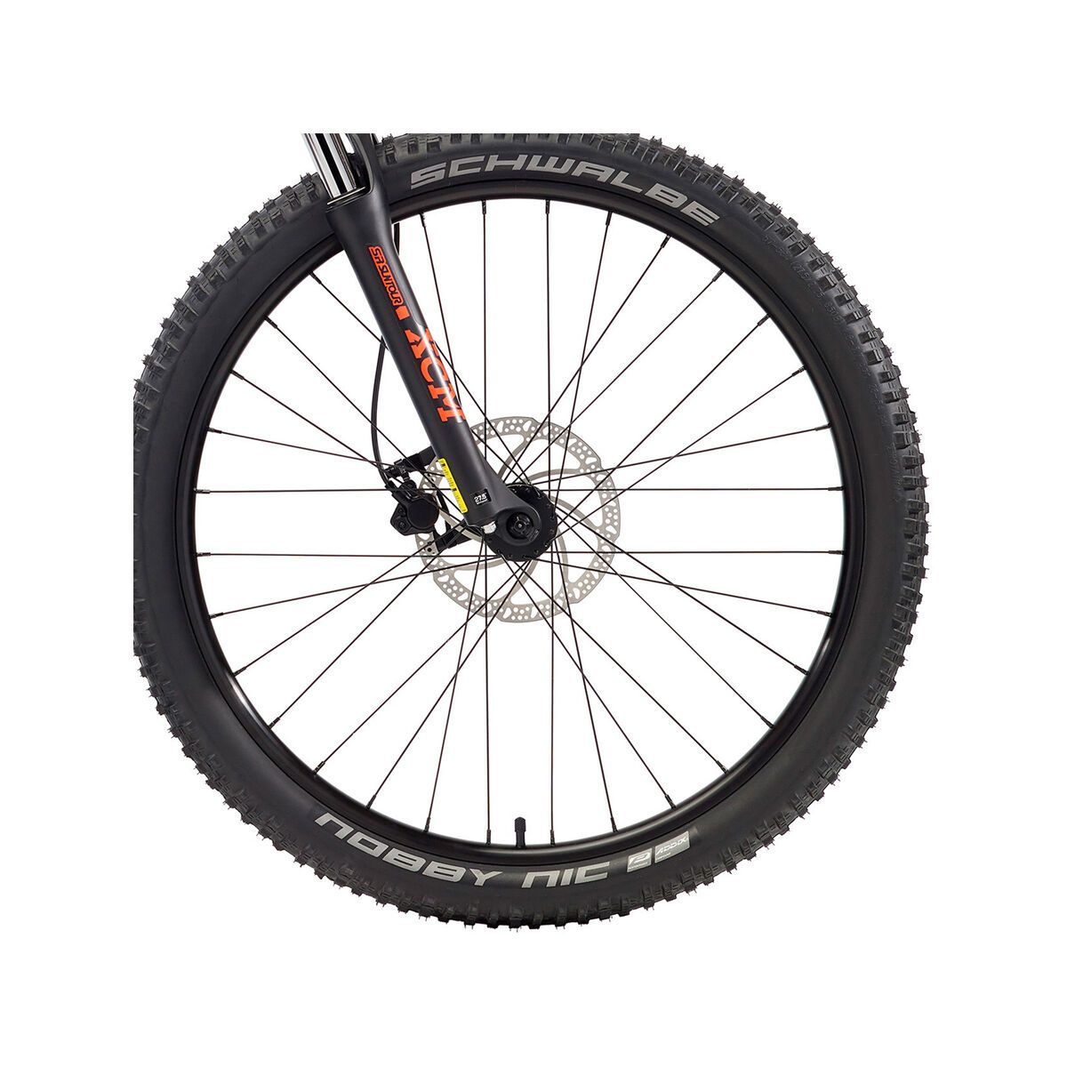 Kona Shred 27.5, matt gray w/ orange & charcoal decals - Bild 3