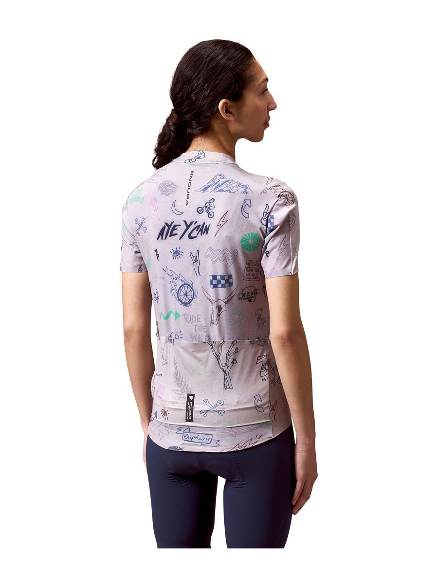 Endura Damen Pro SL Kurzärmeliges Bedrucktes Trikot, titanium - Bild 4