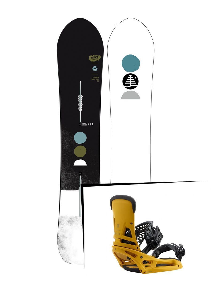 Set: Burton Family Tree Speed Date 2019 + Burton Malavita EST colonel mustard - Bild 1