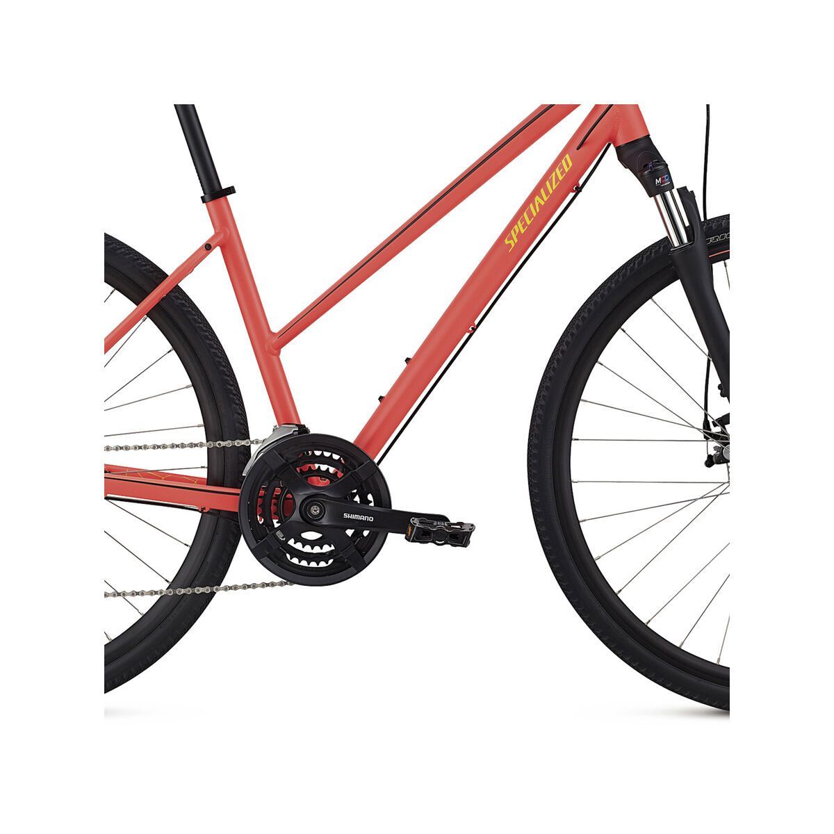 Specialized Ariel Mechanical Disc Step-Through, acid red/limon/tarmac black reflective - Bild 5