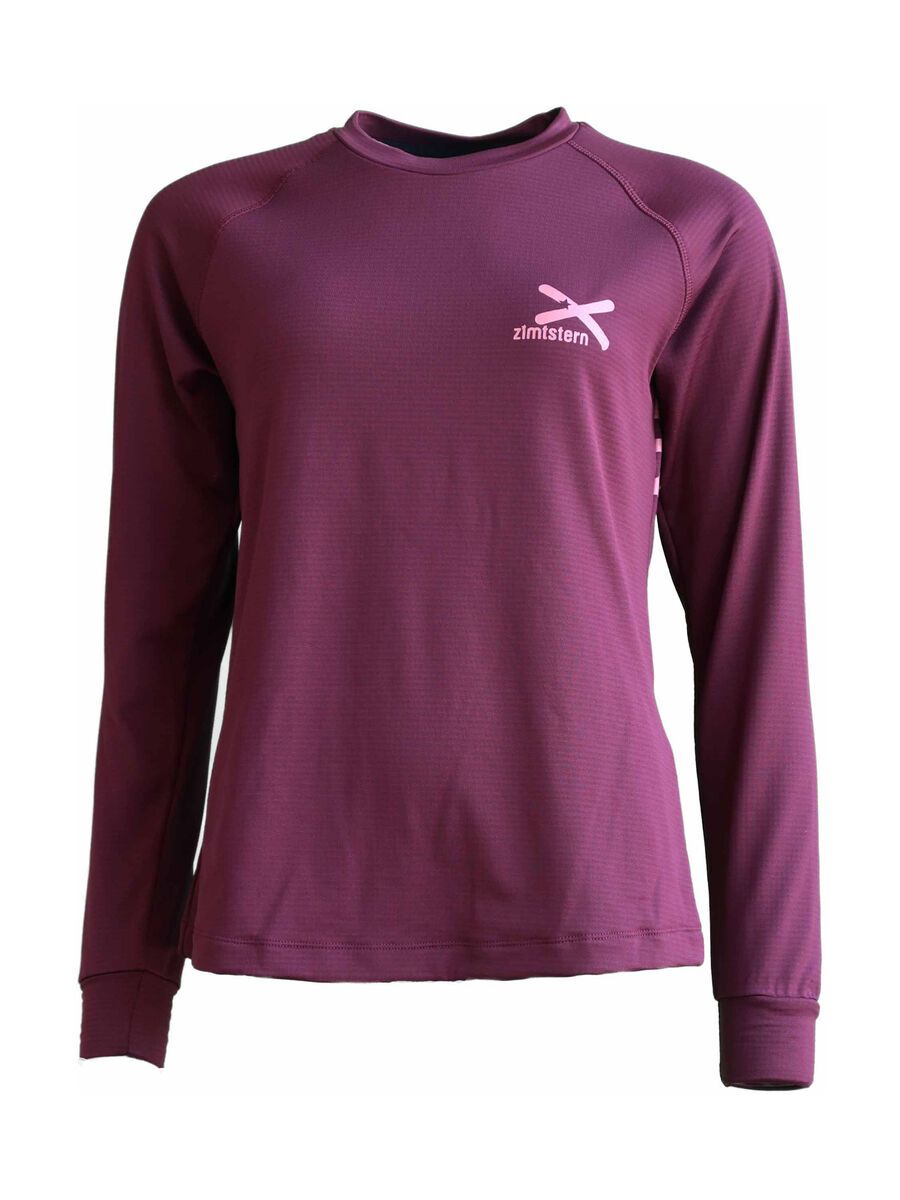 Zimtstern Crewz Shirt LS Wmns, windsor wine - Bild 1