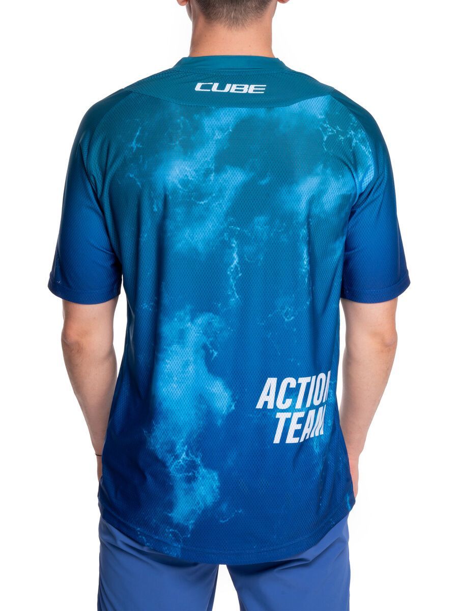Cube MTB Trikot X Actionteam kurzarm, blue´n´green - Bild 4