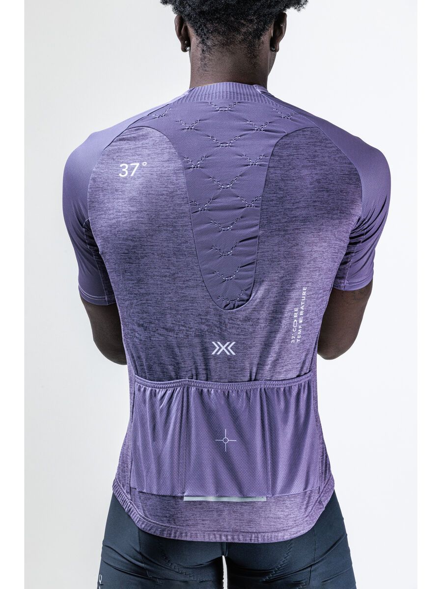 X-Bionic Corefusion Men's Cycling Short Sleeve Merino Jersey, muted lavender melange - Bild 5