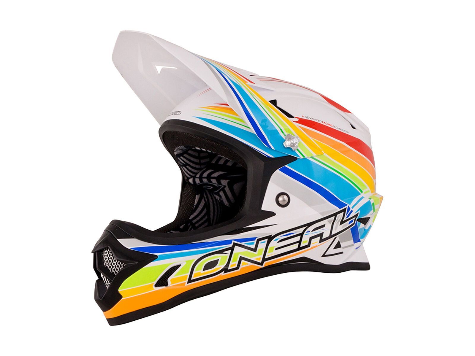 ONeal Fury Fidlock DH Helmet Evo Rainbow, white/red/yellow - Bild 1