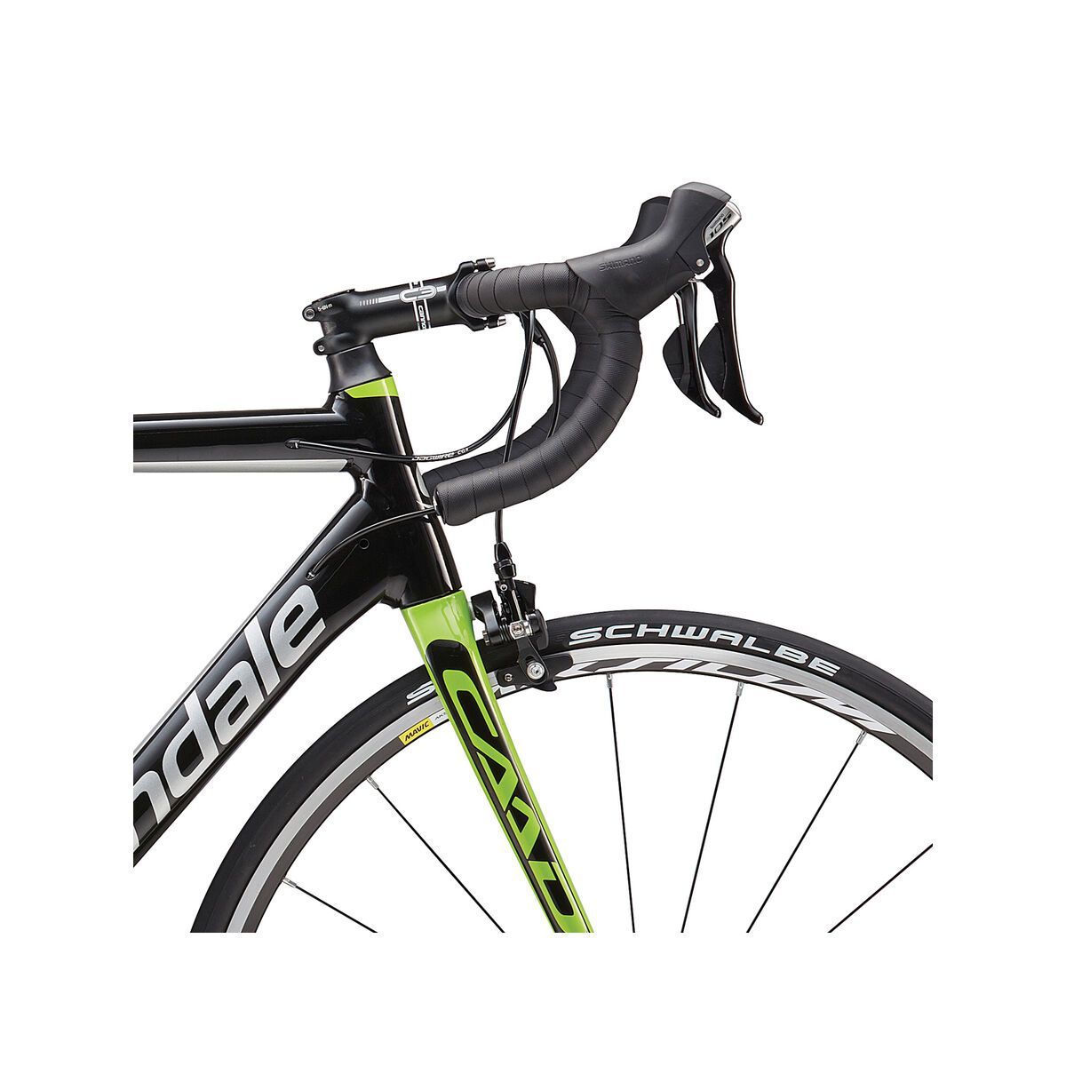 Cannondale CAAD12 105 5, jet black w/ berzerker green and fine silver, gloss - Bild 5