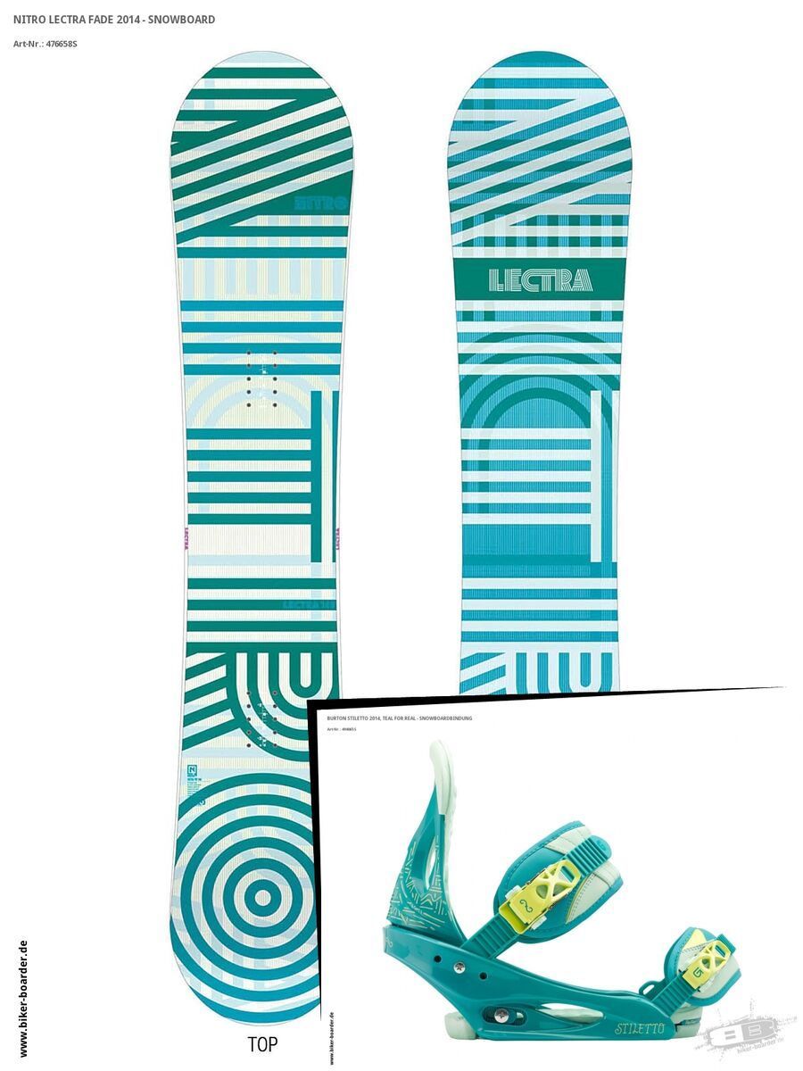 Set: Nitro Lectra Fade  + Burton Stiletto (494065S) - Bild 1