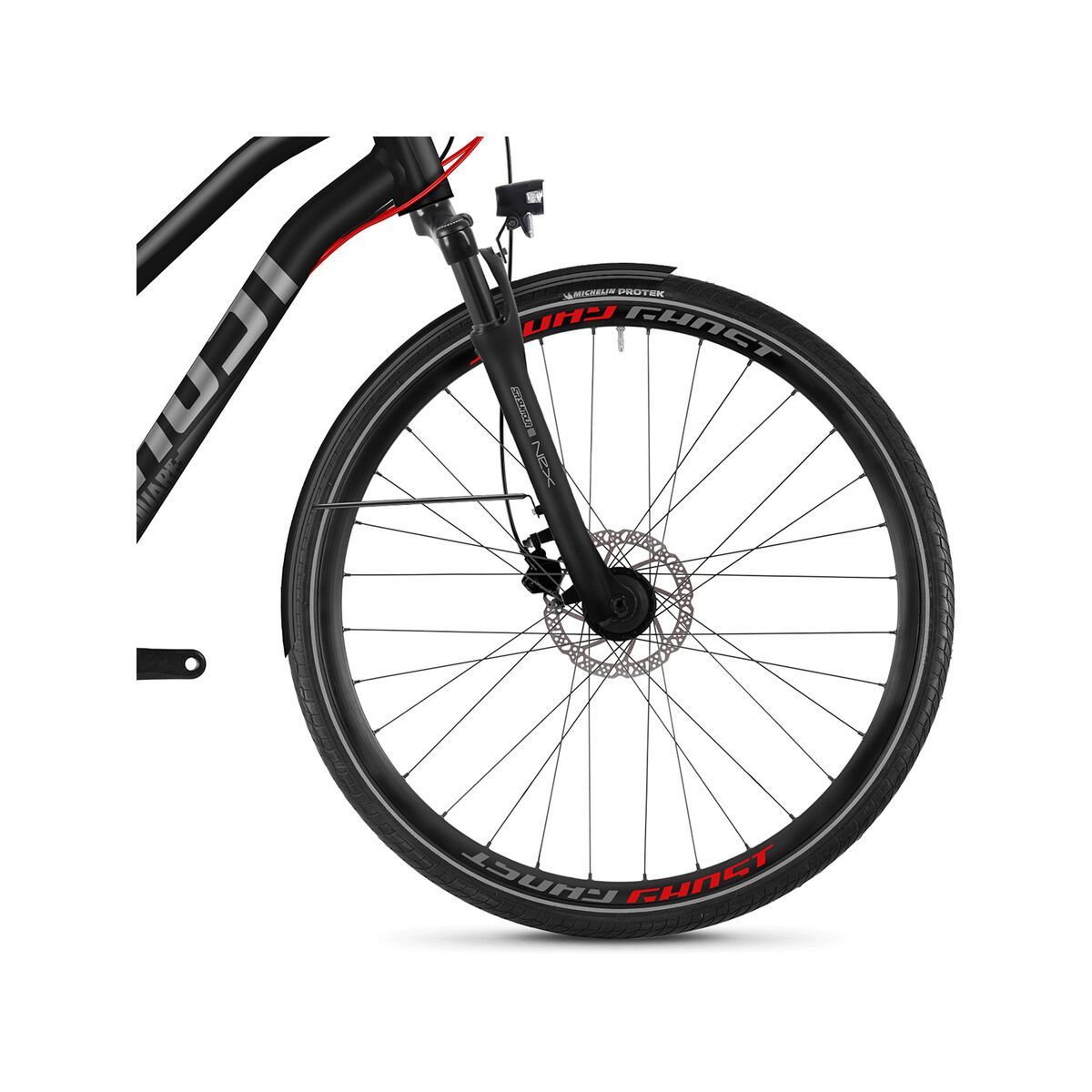 Ghost Square Trekking 2.8 W AL, night black/titanium gray/riot red - Bild 2