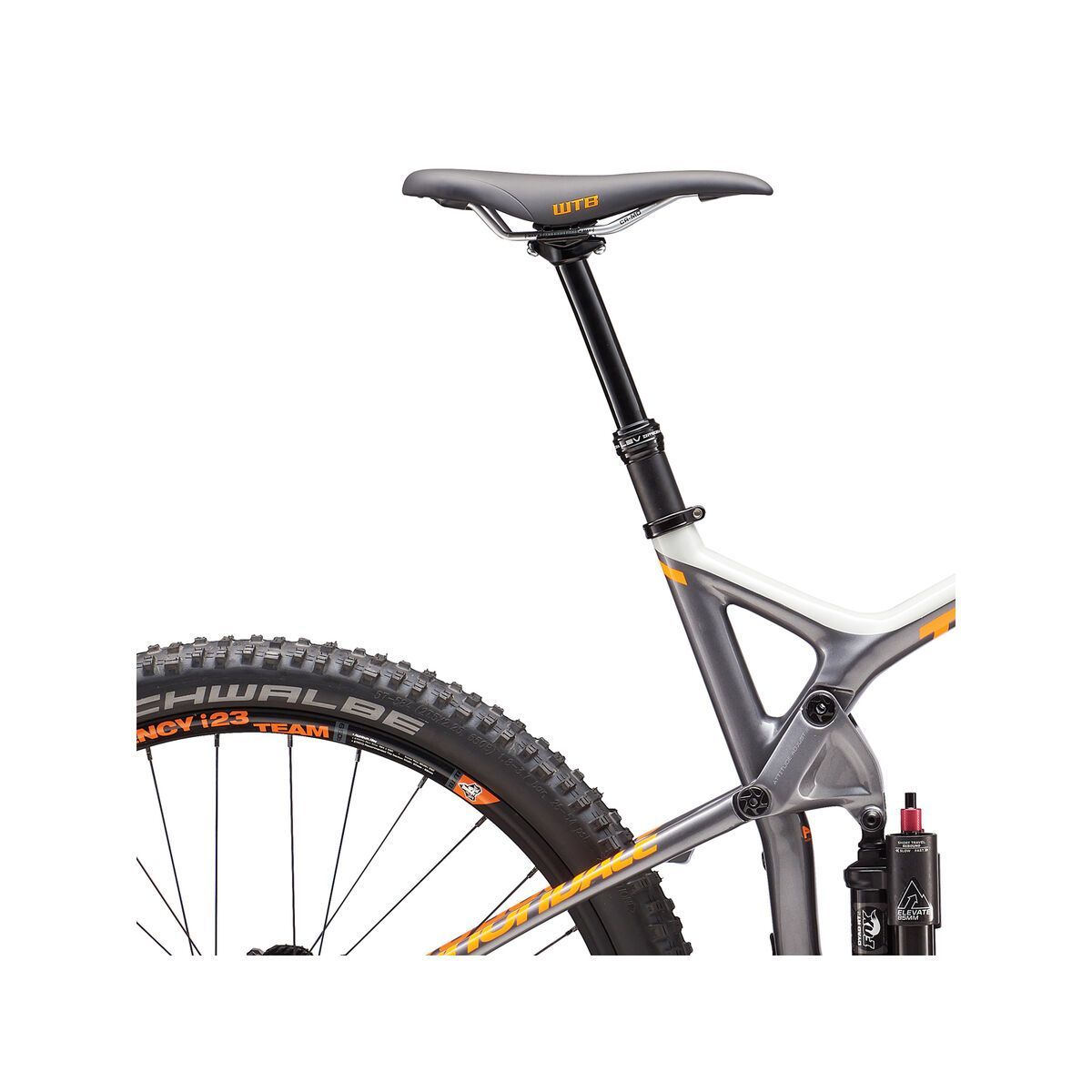 Cannondale Trigger Carbon 2, primer grey w/charcoal grey and acid orange, gloss - Bild 5