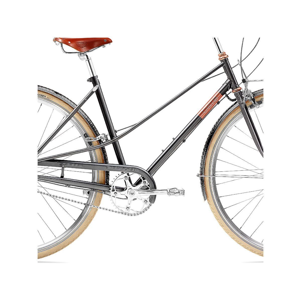 Creme Cycles Caferacer Lady Doppio, black rose gold - Bild 3