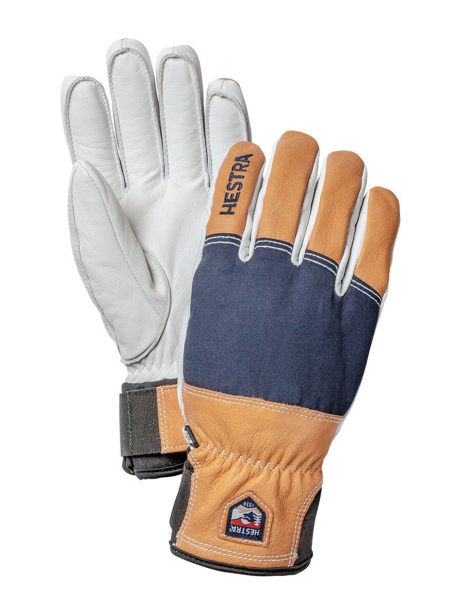 Hestra Army Leather Abisko 5 Finger, marin - Bild 1