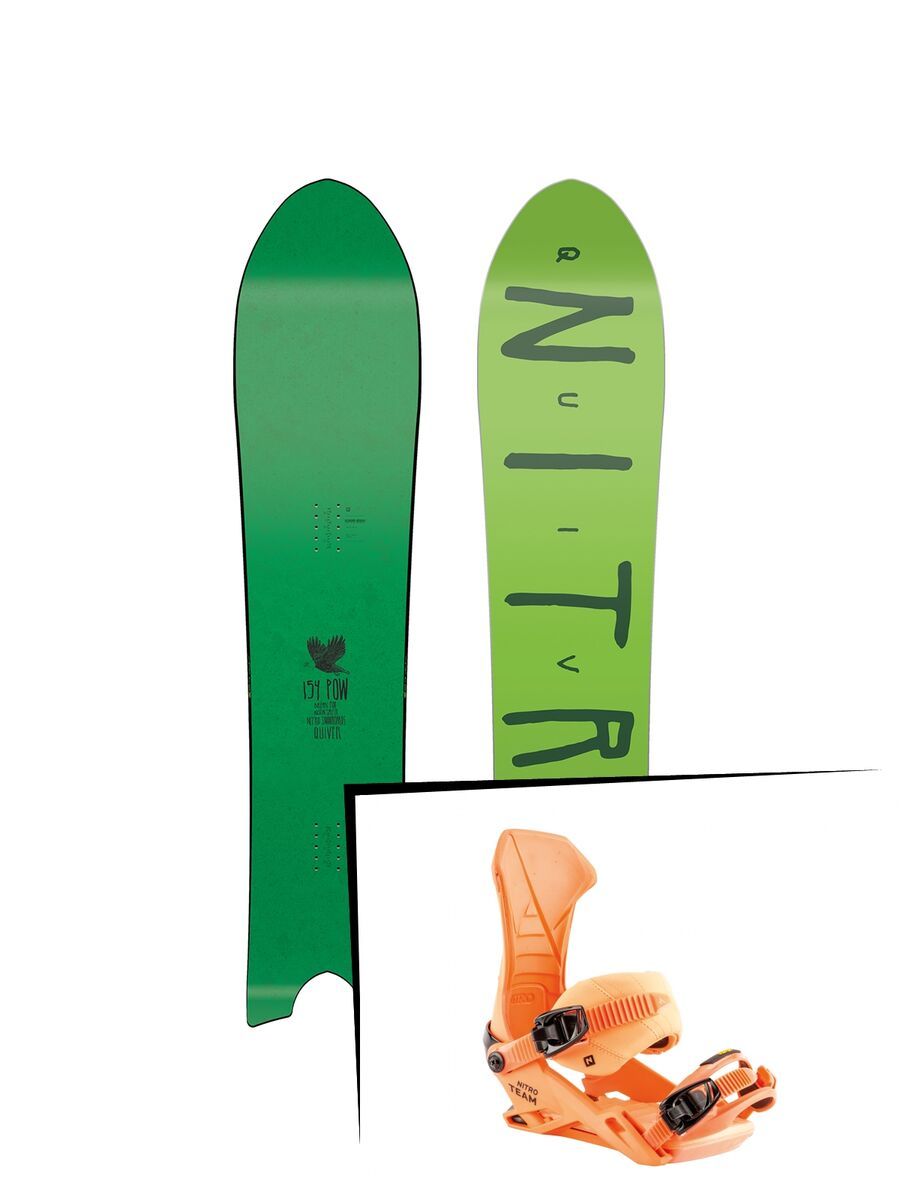 Set: Nitro Quiver Pow 2019 + Nitro Team muted brights series orange - Bild 1