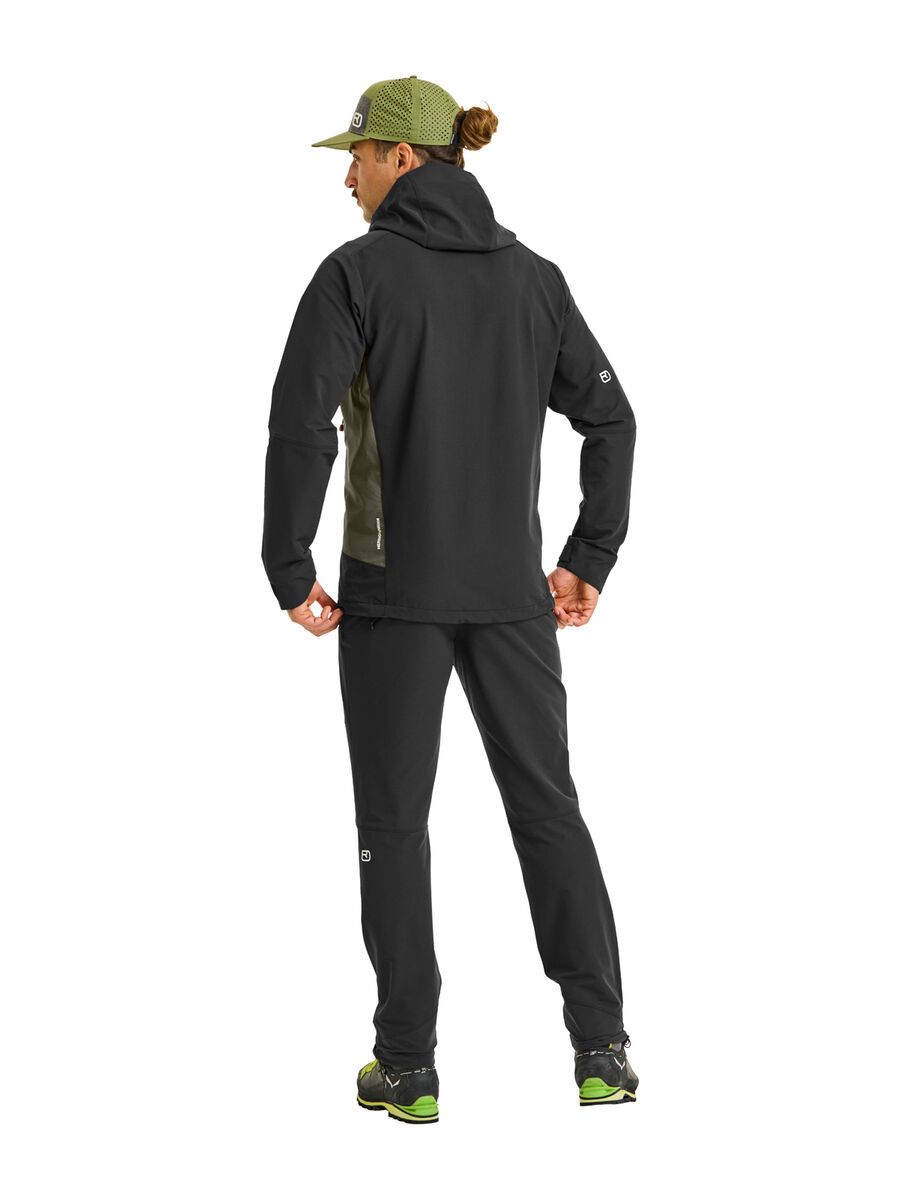 Ortovox Merino Shield Tec Seceda Softshell Jacket M, black raven - Bild 8