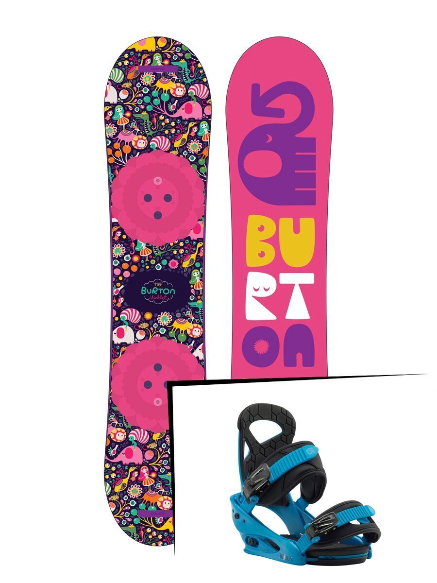 Set: Burton Chicklet 2019 + Burton Mission Smalls blue boy - Bild 1