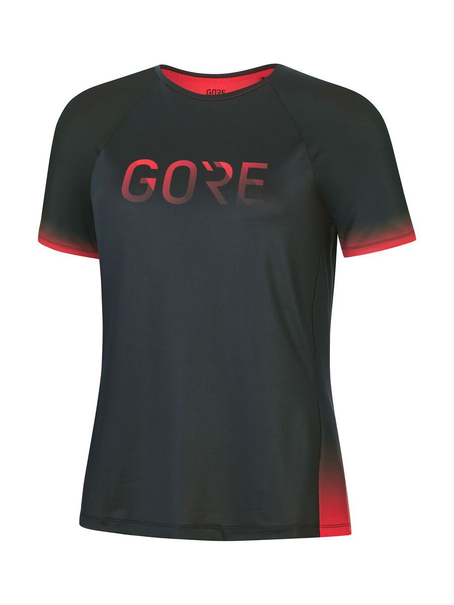 Gore Wear Devotion Damen Shirt, black/hibiscus pink | Bild 1