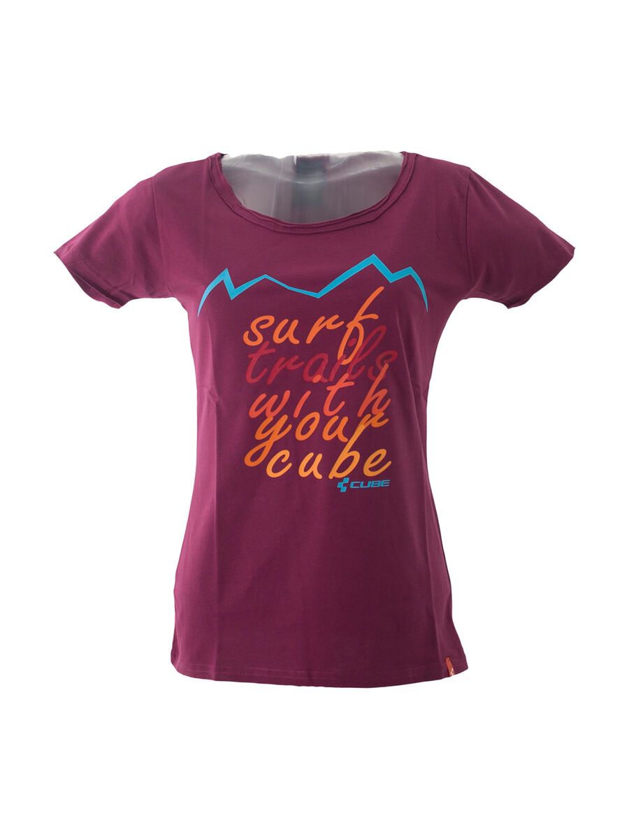 Cube WLS T-Shirt Trail, berry - Bild 2