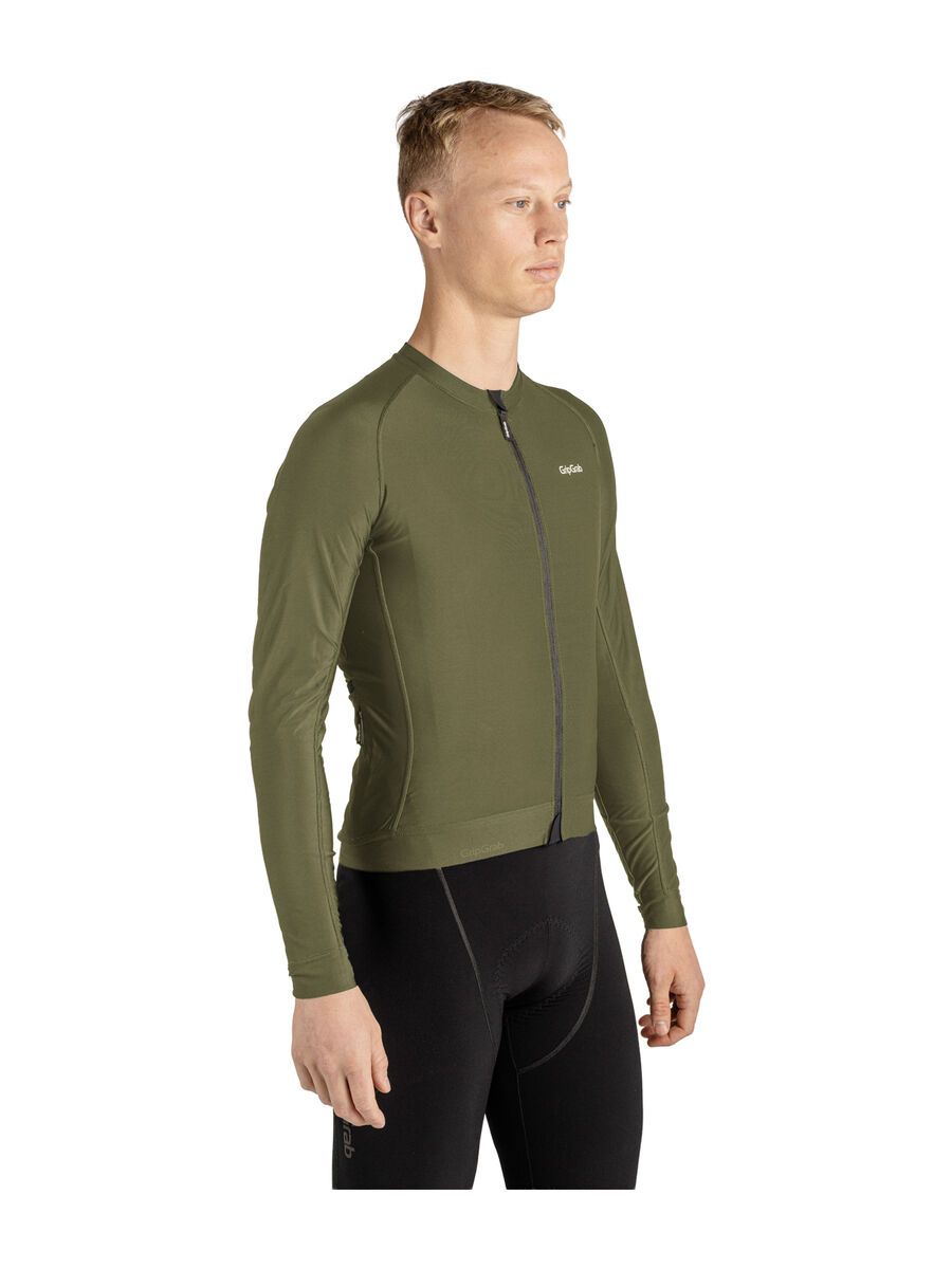 GripGrab PACR Long Sleeve Jersey, olive green - Bild 4