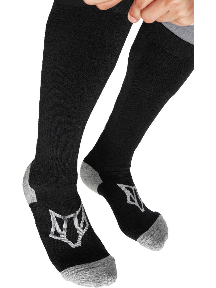 Woolf Merino Ulsaak Tech Sock, black - Bild 4