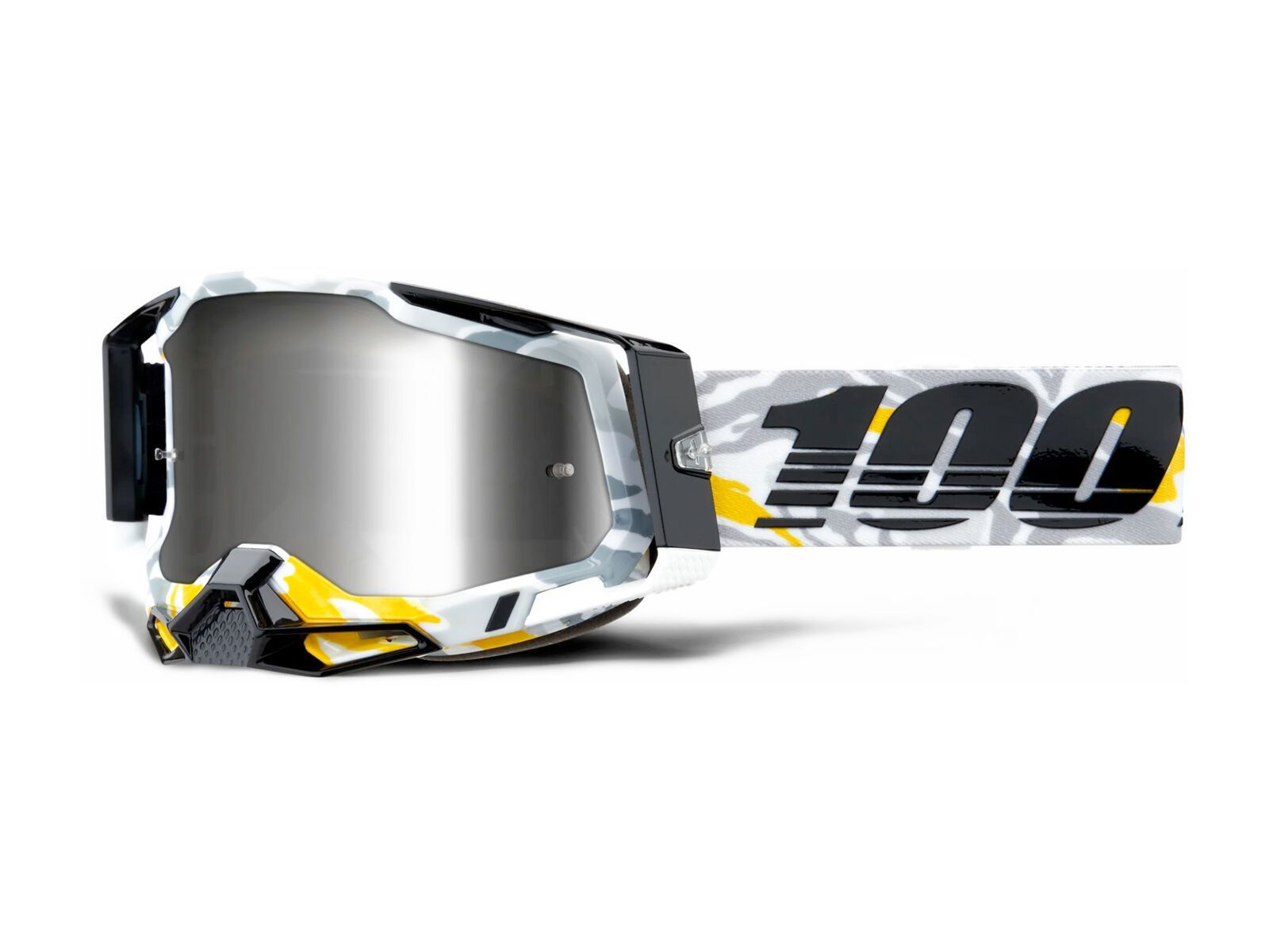 100% Racecraft 2 Goggle - Mirror Silver, korb - Bild 2