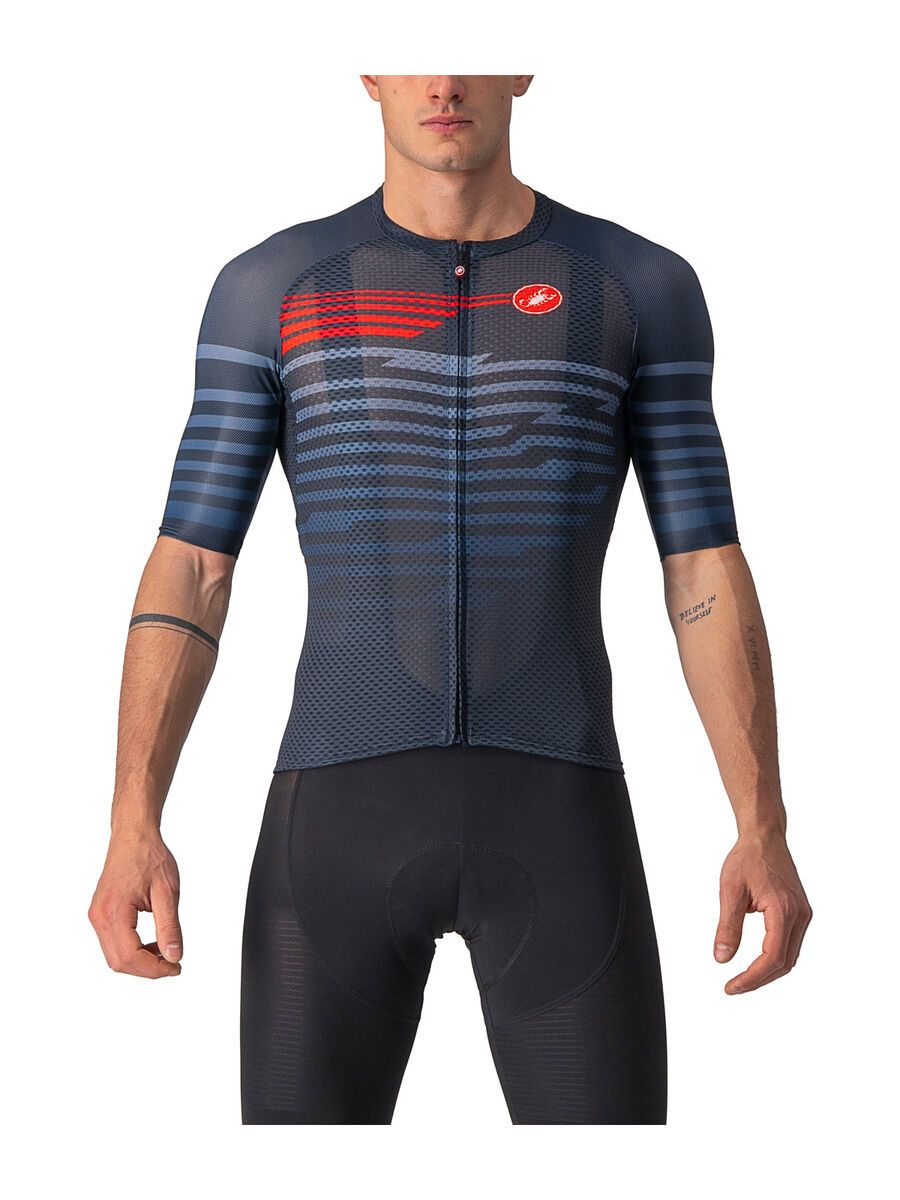 Castelli Climber's 3.0 SL Jersey, savile blue/red - Bild 1