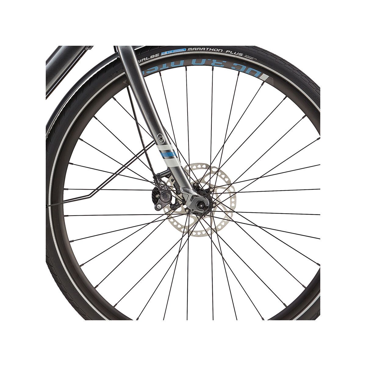 Cannondale Touring Ultimate 650B, charcoal gray w/ blue collar and primer details - Bild 3