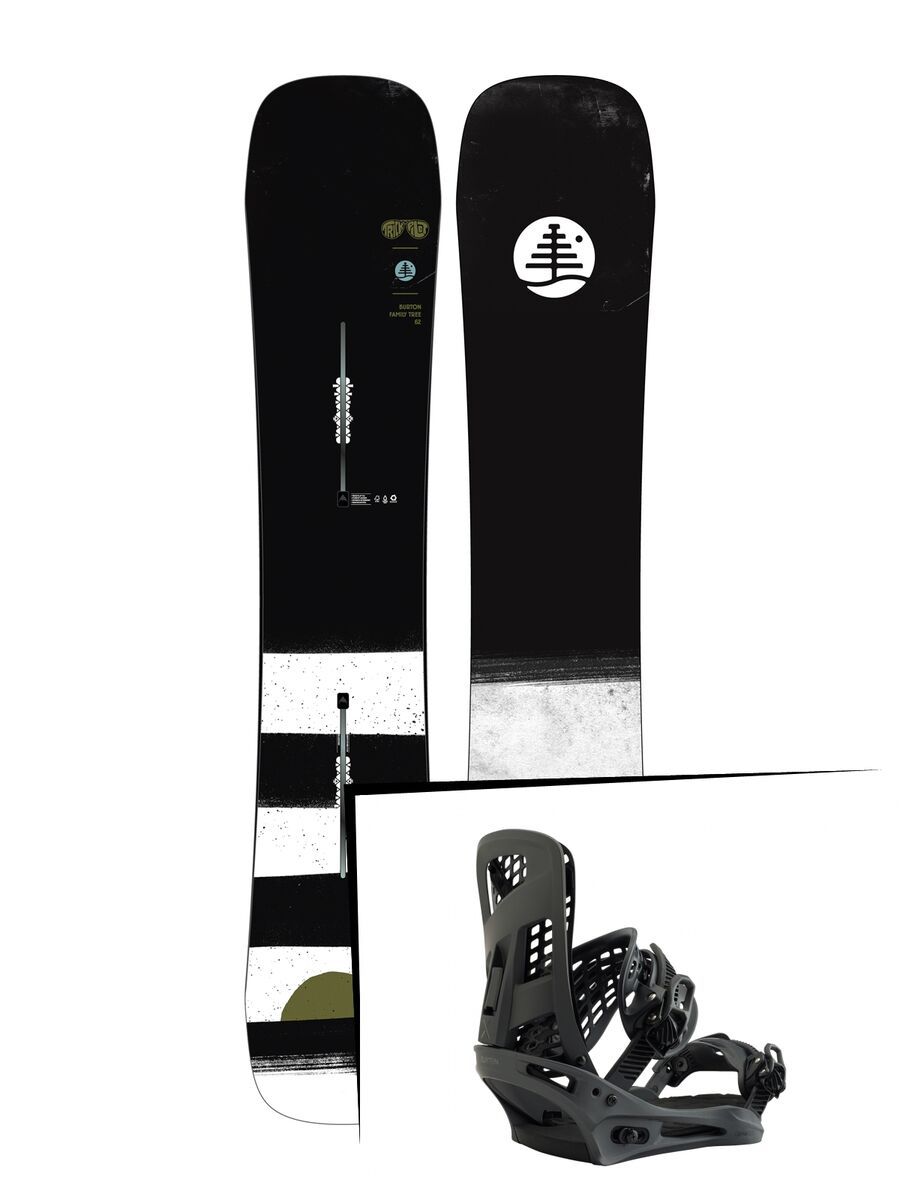 Set: Burton Family Tree Trick Pilot 2019 + Burton Genesis X black matte - Bild 1