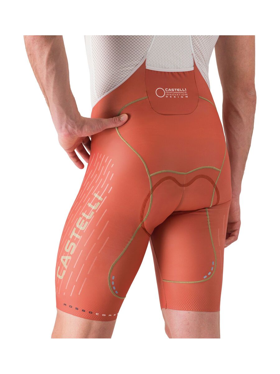 Castelli Free Aero Race S Kit Bibshort, paprika/elmwood - Bild 6
