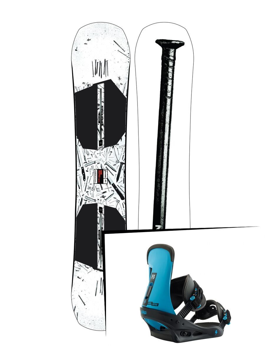Set: Burton Name Dropper 2019 + Burton Freestyle cobalt blue - Bild 1