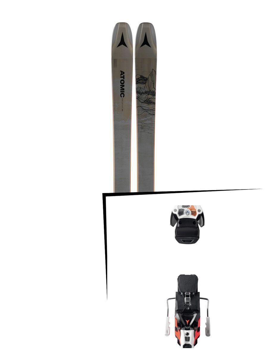 Set: Atomic Bent Chetler 100 2019 + Atomic Warden MNC 13 white/black/orange - Bild 1