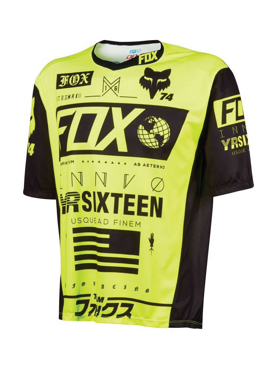 Fox Demo SS Union Jersey, flow yellow - Bild 1