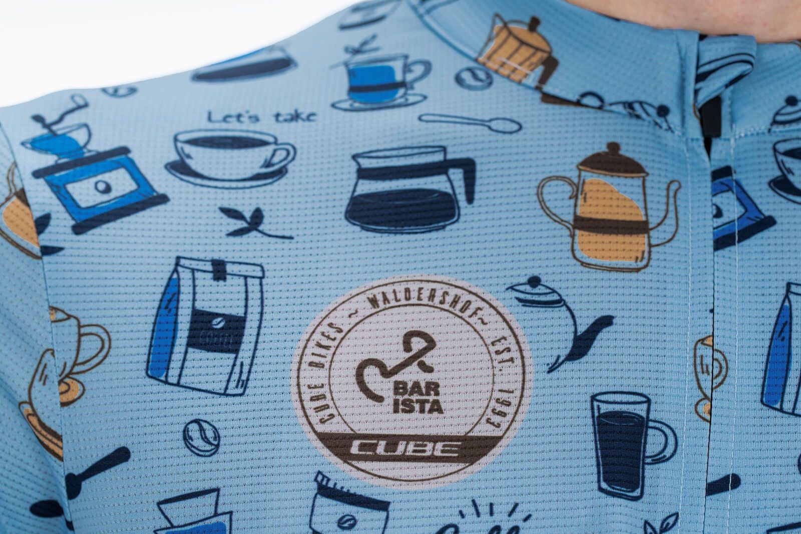 Cube Blackline Trikot CMPT kurzarm, blue - Bild 4