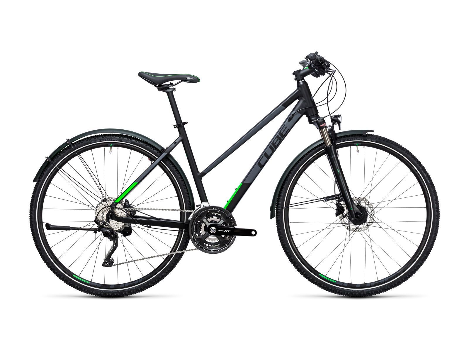 Cube Cross Allroad Trapeze, black´n´flashgreen - Bild 1